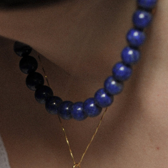 Naszyjnik z lapis lazuli